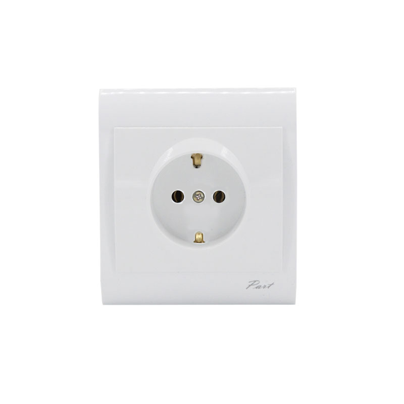 پریز ارت‌دار پارت الکتریک مدل مهتاب 7802 با مغزی پلی‌آمید