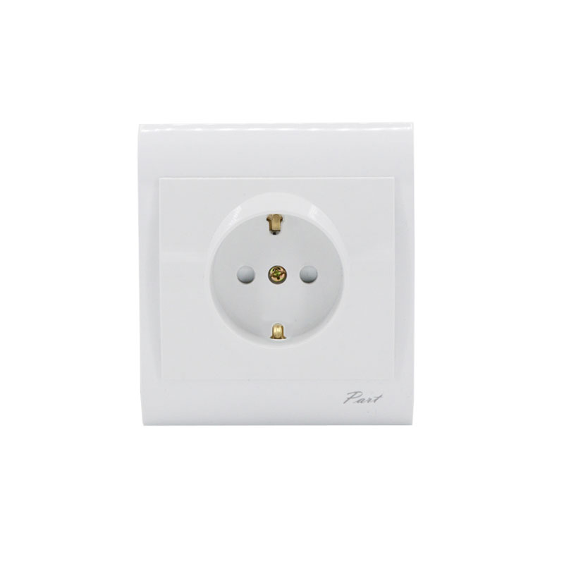 پریز ارت‌دار پارت الکتریک مدل مهتاب 7801 با مغزی سرامیکی