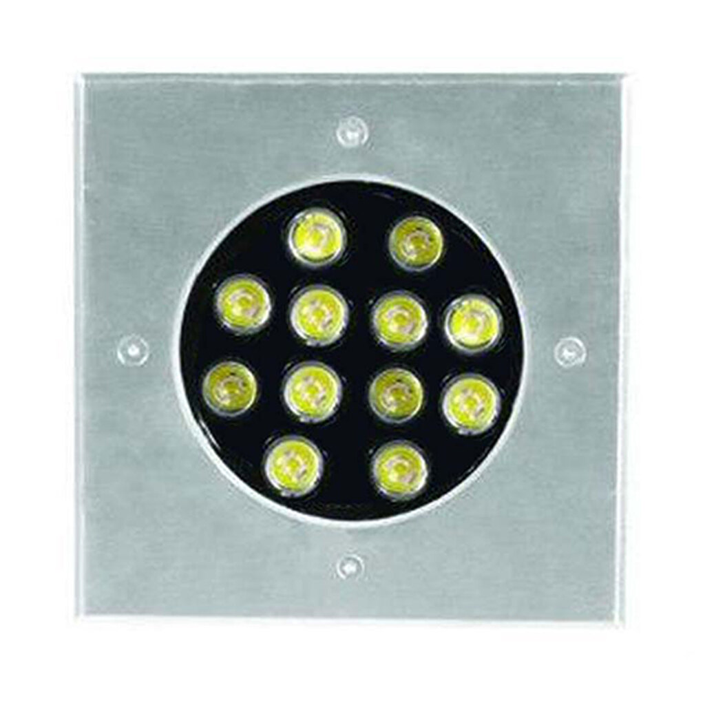 چراغ دفنی مربع 12 وات ای دی سی