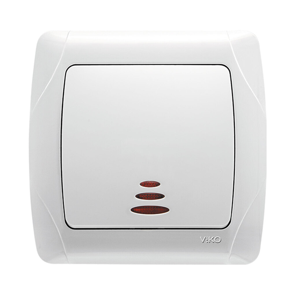 کلید تک‌ پل ویکو طرح چراغدار مدل کارمن