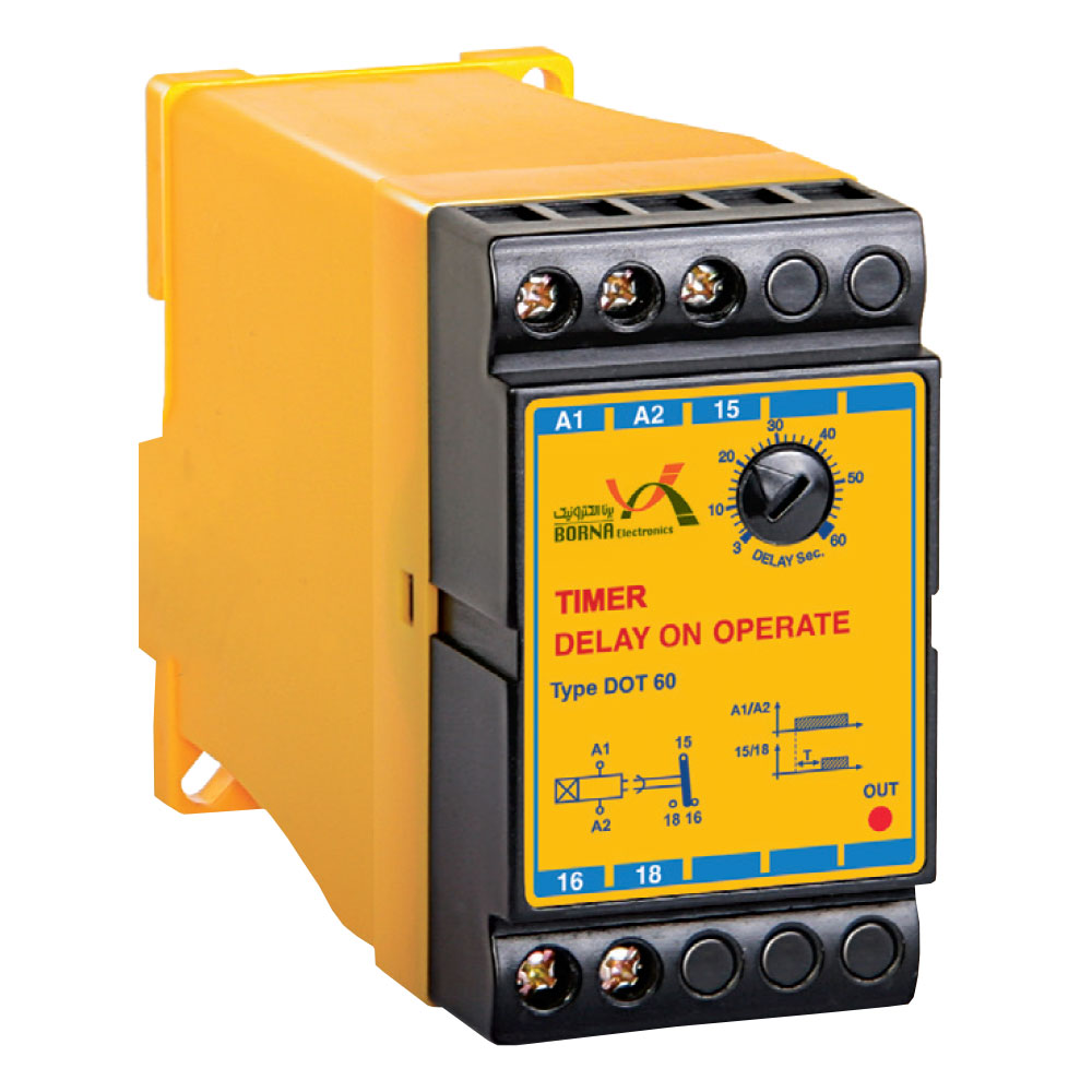 تایمر تأخیر در وصل برنا الکترونیک مدل DOT