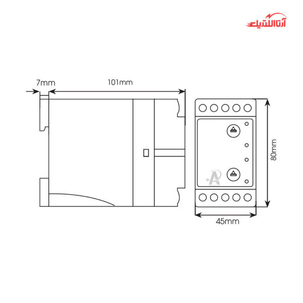 ترانسدیوسر ولتاژی AC برنا الکترونیک مدل TRU