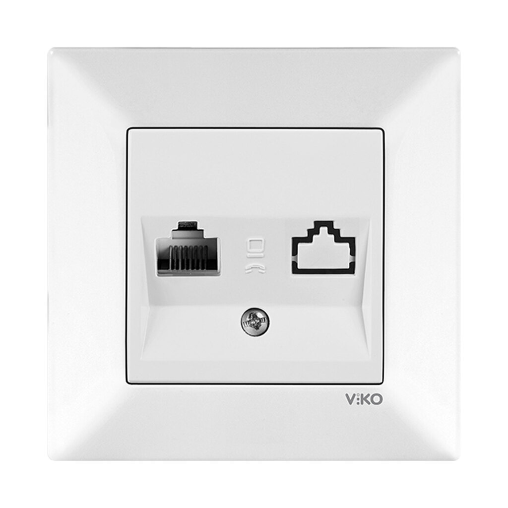 پریز تلفن دو سوکت ویکو مدل مریدین