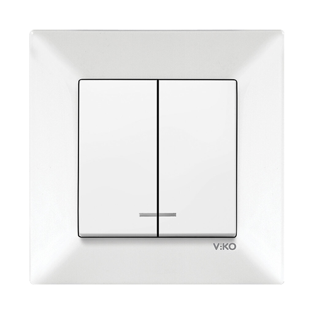 کلید دوپل چراغدار ویکو مدل مریدین