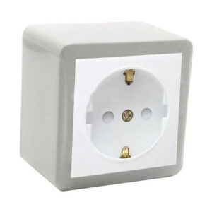 پریز ارت‌دار روکار پارت الکتریک مدل شهاب 4051 با مغزی سرامیکی