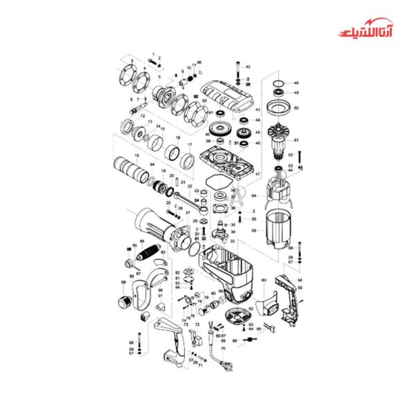 چکش تخریب برقی 14 کیلویی رونیکس مدل 2801