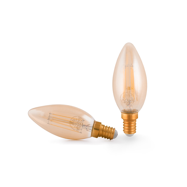 لامپ شمعی 5 وات شعاع پارس مدل SP-C35-5W Gold