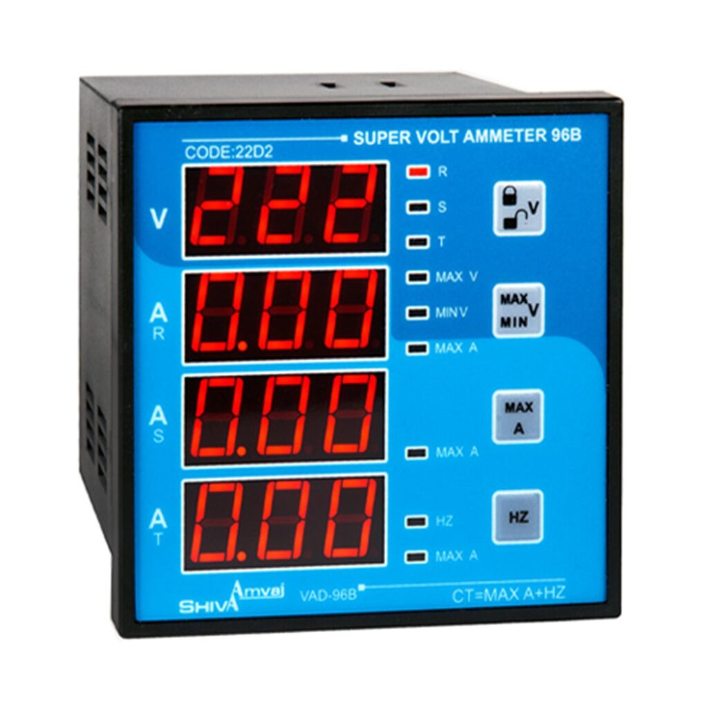 سوپر ولت آمپر متر 96B مدل VAD-96B کد 22D2 شیوا امواج
