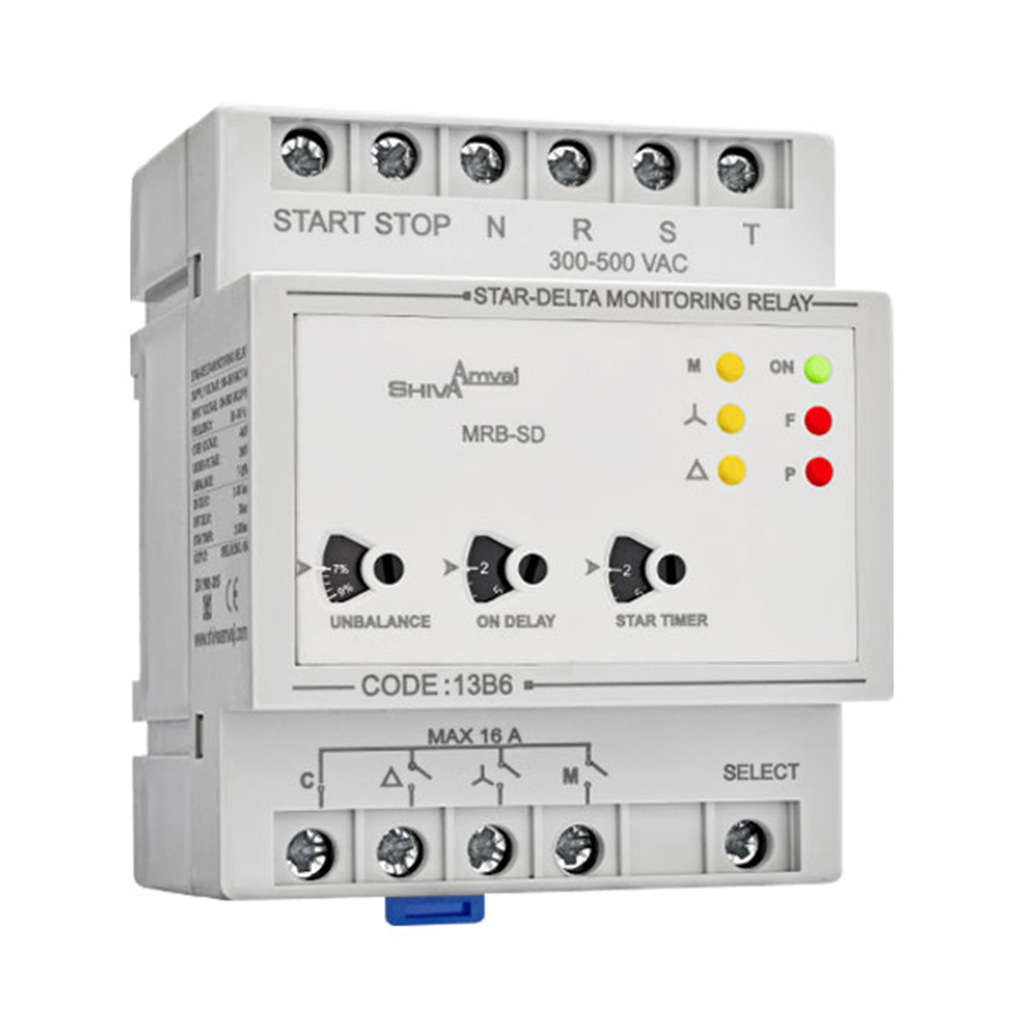 کنترل فاز ستاره مثلث مدل MRB-SD کد 13B6 شیوا امواج