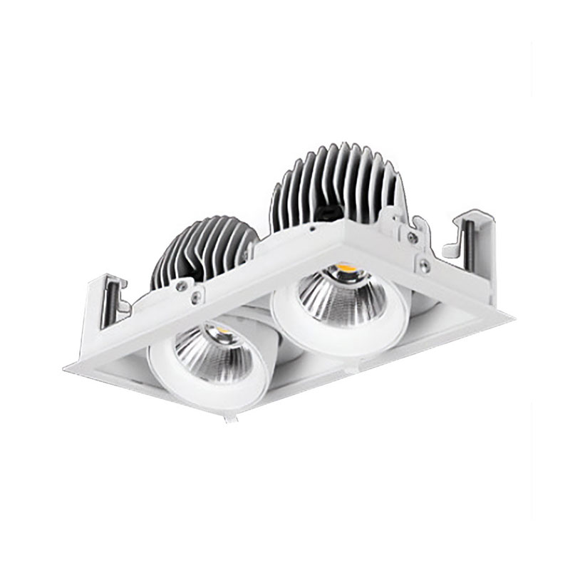 چراغ سقفی گریل دوتایی 64 وات ای دی سی