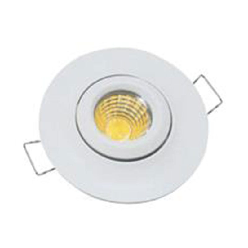 چراغ سقفی توکار چشمی متحرک گرد 3 وات ای دی سی