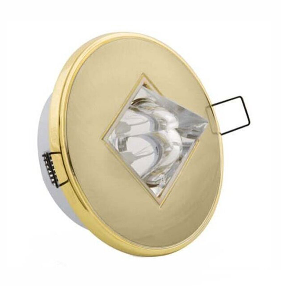 چراغ هالوژن دور طلایی مدل A07 ای دی سی