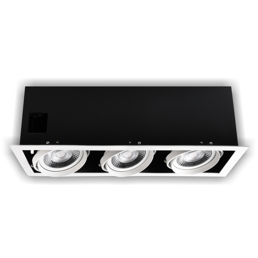 چراغ سقفی توکار 75 وات شعاع پارس مدل SP-MZ-111-2-75W