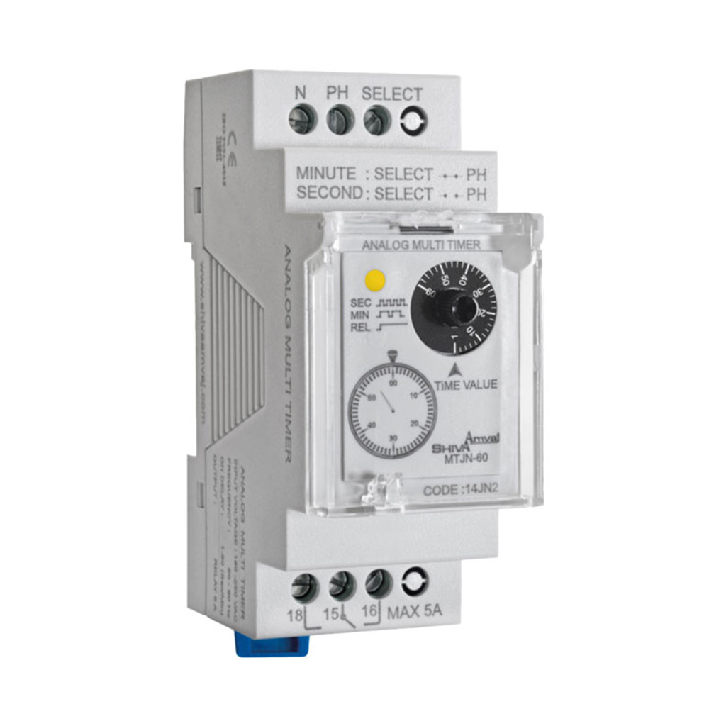 مولتی تایمر آنالوگ سری N مدل MTJN-60 کد 14JN2 شیوا امواج