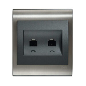 پریز تلفن دو سوکت ویکو مدل Thea blue