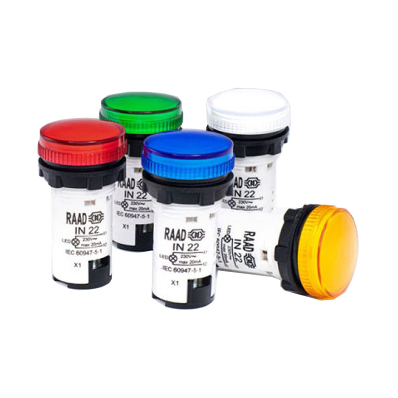 چراغ سیگنال LED غیر قابل تعویض 24 ولت مدل IN22 رعد