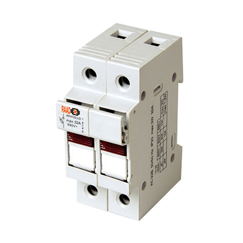 سکسیونر دو پل چراغ‌دار سایز 10 در 38 مدل RFH102LD رعد