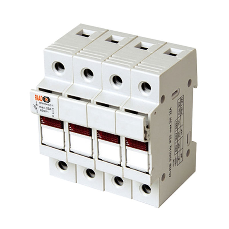 سکسیونر چهار پل چراغ‌دار سایز 10 در 38 مدل RFH104LD رعد