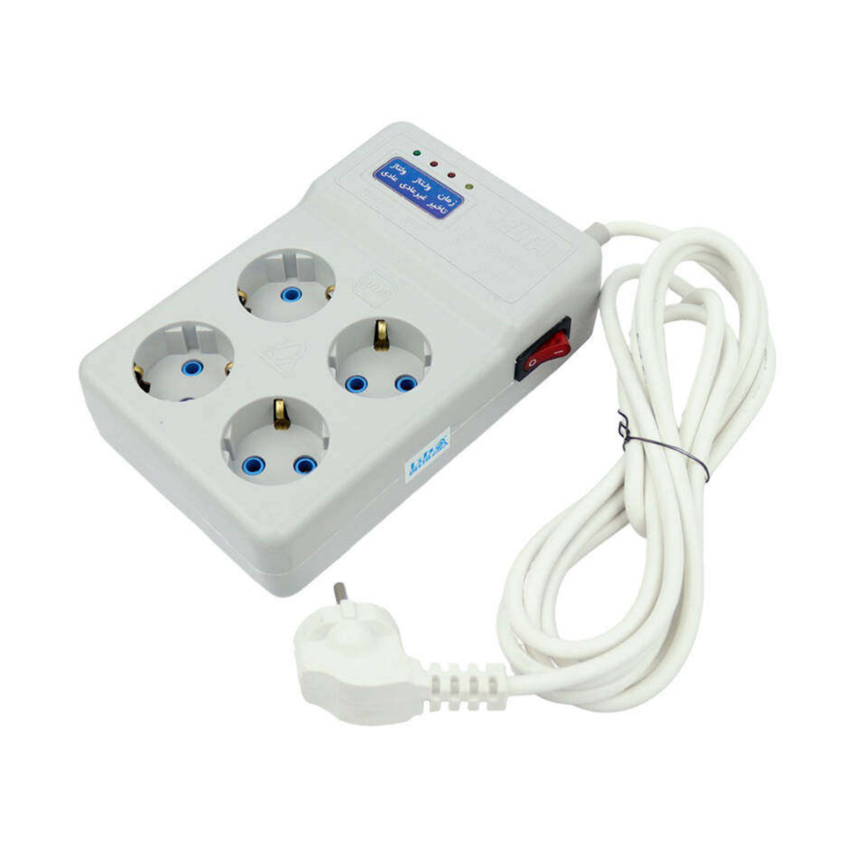 محافظ برق 4 خانه ارت‌دار لوازم صوتی و تصویری مدل D102 دلتا