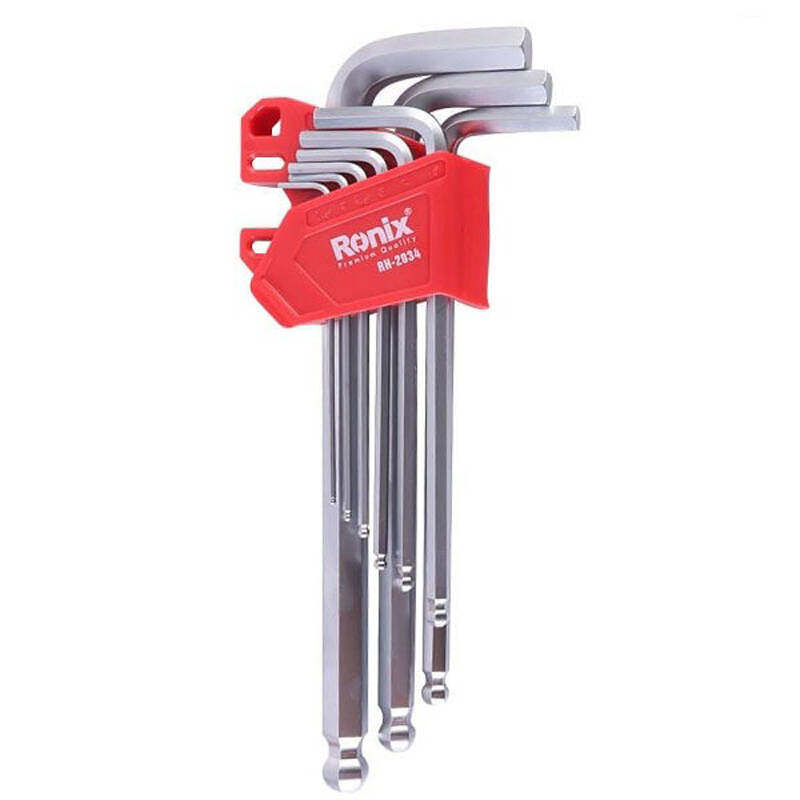 مجموعه 9 عددی آچار آلن بلند شش گوش رونیکس مدل RH-2034