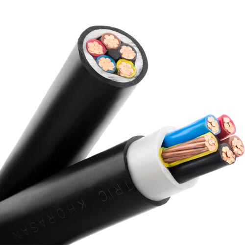 کابل قدرت نیمه افشان متری 4 در 50 افلاک الکتریک خراسان