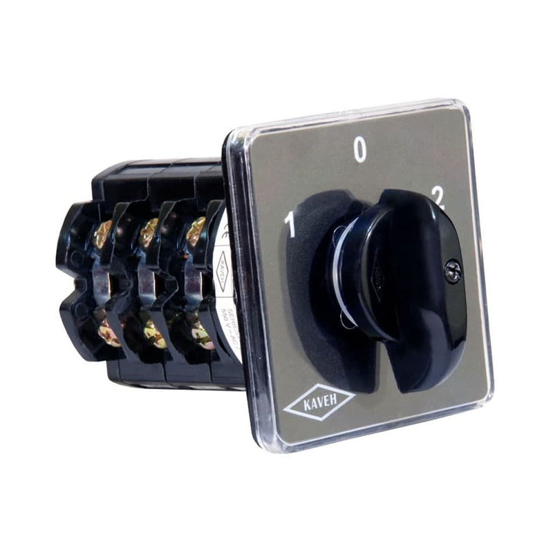 کلید گردان سه فاز و نول دو طرفه کوچک 100 آمپر الکترو کاوه کد PL105