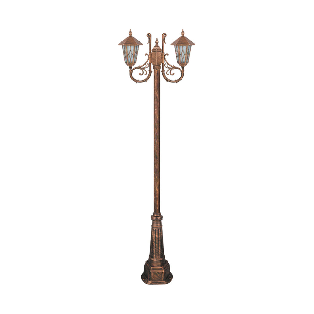 چراغ دوشاخه پارکی تکشیدفام مدل ویکتور کد 91215-16-7623