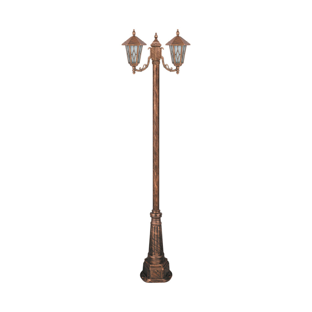 چراغ دوشاخه پارکی تکشیدفام مدل ویکتور کد 91215-16-7621