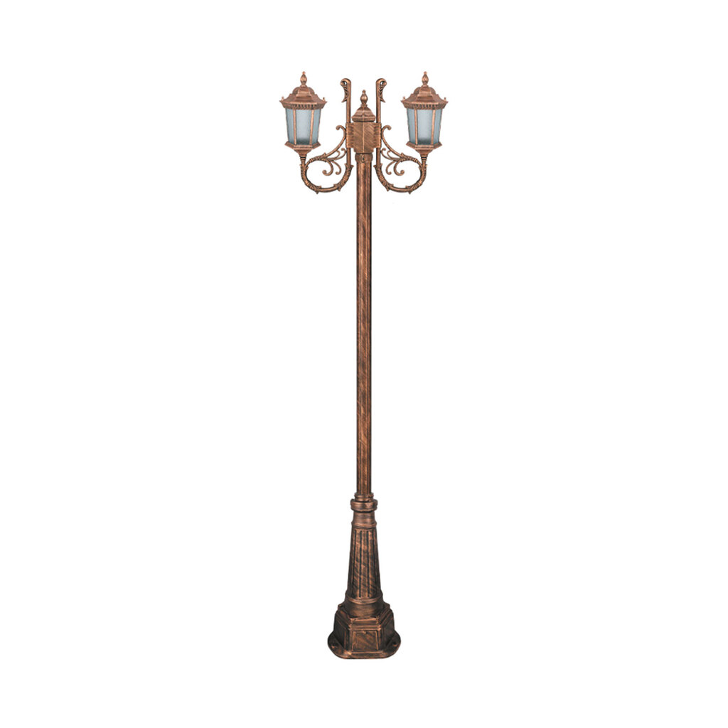 چراغ دوشاخه پارکی تکشیدفام مدل رابو کد 91215-16-7123