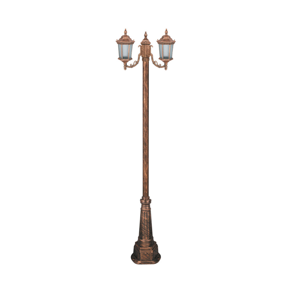 چراغ دوشاخه پارکی تکشیدفام مدل رابو کد 91215-16-7121