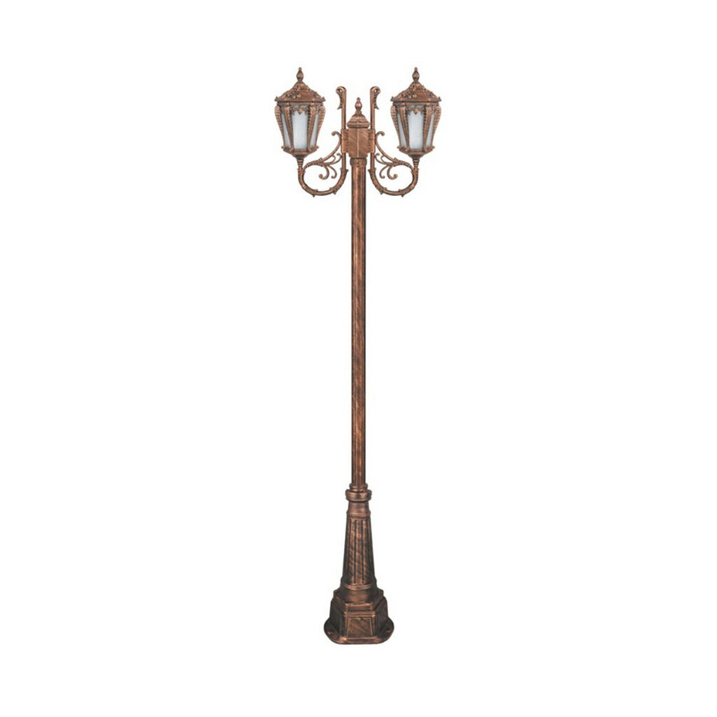 چراغ دوشاخه پارکی تکشیدفام مدل پالیز کد 91215-16-8523