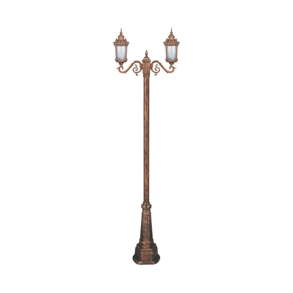 چراغ دوشاخه پارکی تکشیدفام مدل روبینا کد 91215-16-8422