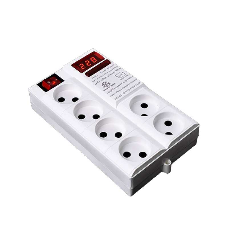 محافظ ولتاژ سوپر دیجیتال صوتی میکرومکس مدل 6L-DP با کابل 4 متری