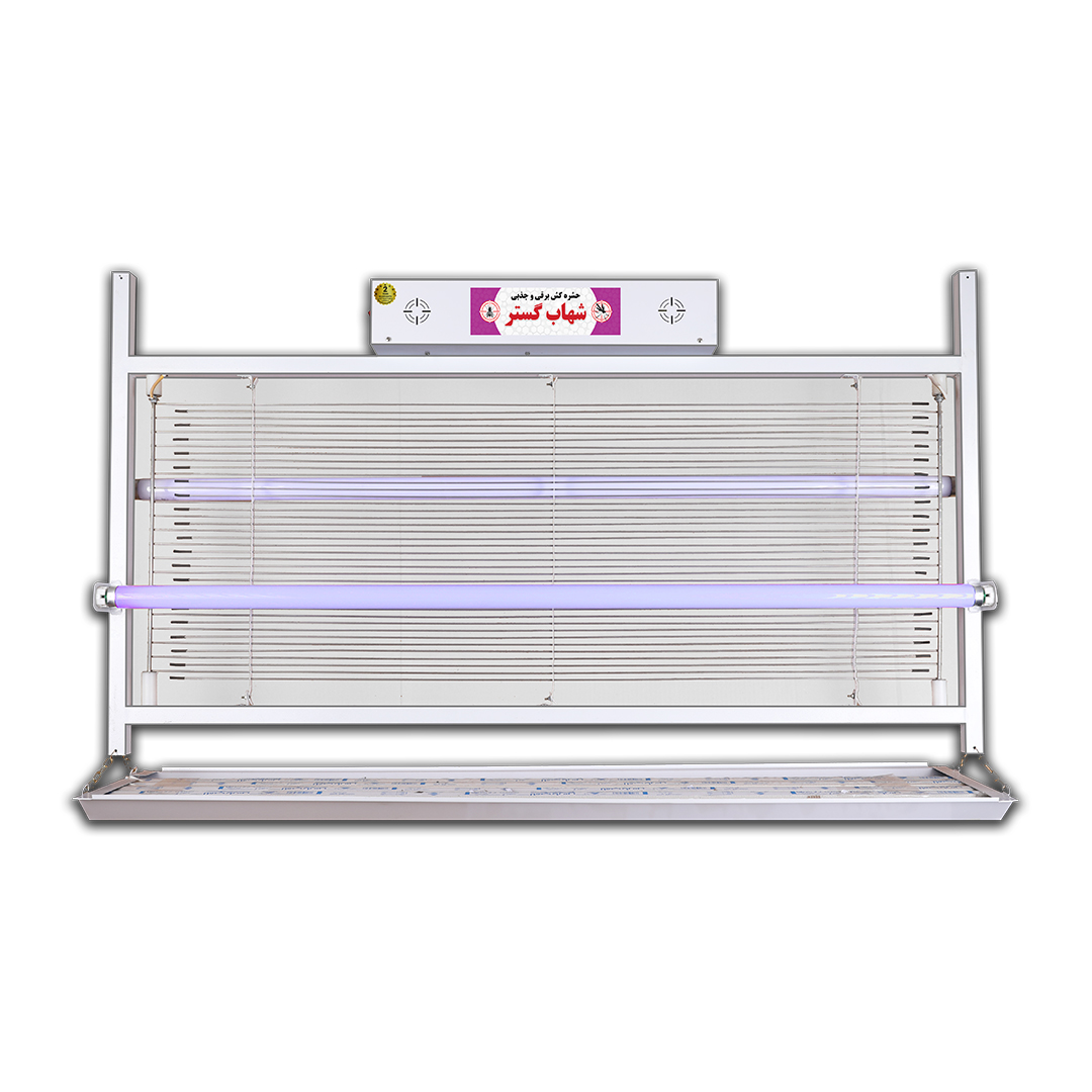 حشره کش برقی جذبی صنعتی 2 در 40 وات UV شهاب گستر مدل FUV2x40WS