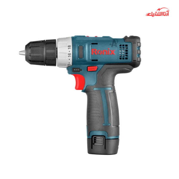 دریل پیچ‌گوشتی شارژی 12 ولت دو سرعته رونیکس مدل 8612