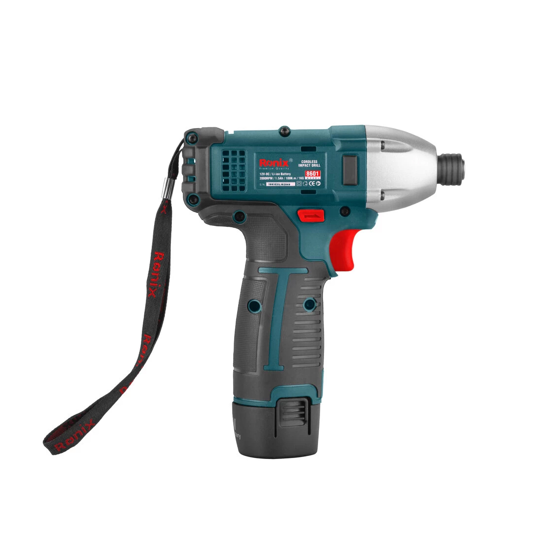 پیچ‌گوشتی چکشی شارژی 12 ولت رونیکس مدل 8601