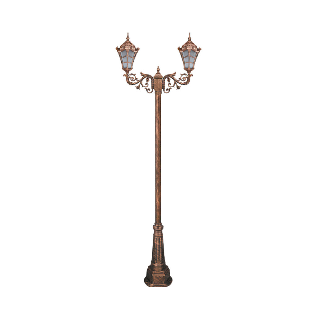 چراغ دوشاخه پارکی تکشیدفام مدل وستا کوچک کد 91215-16-8824