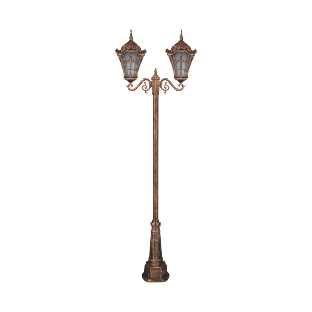 چراغ دوشاخه پارکی تکشیدفام مدل وستا کد 91215-16-8622