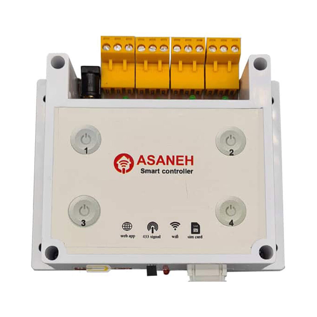 کنترلر سیم کارتی هوشمند چهار کانال آسانه کد NS-R41