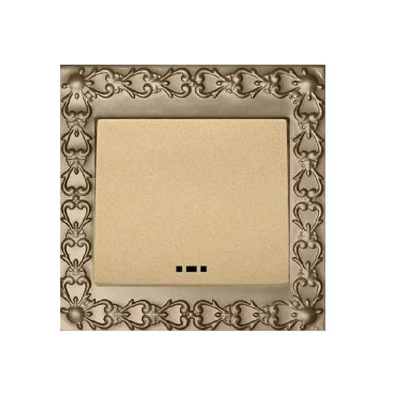 کلید تک پل آسیا الکتریک مدل الماس لوکس