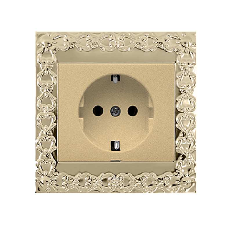 پریز ارت دار آسیا الکتریک مدل الماس لوکس