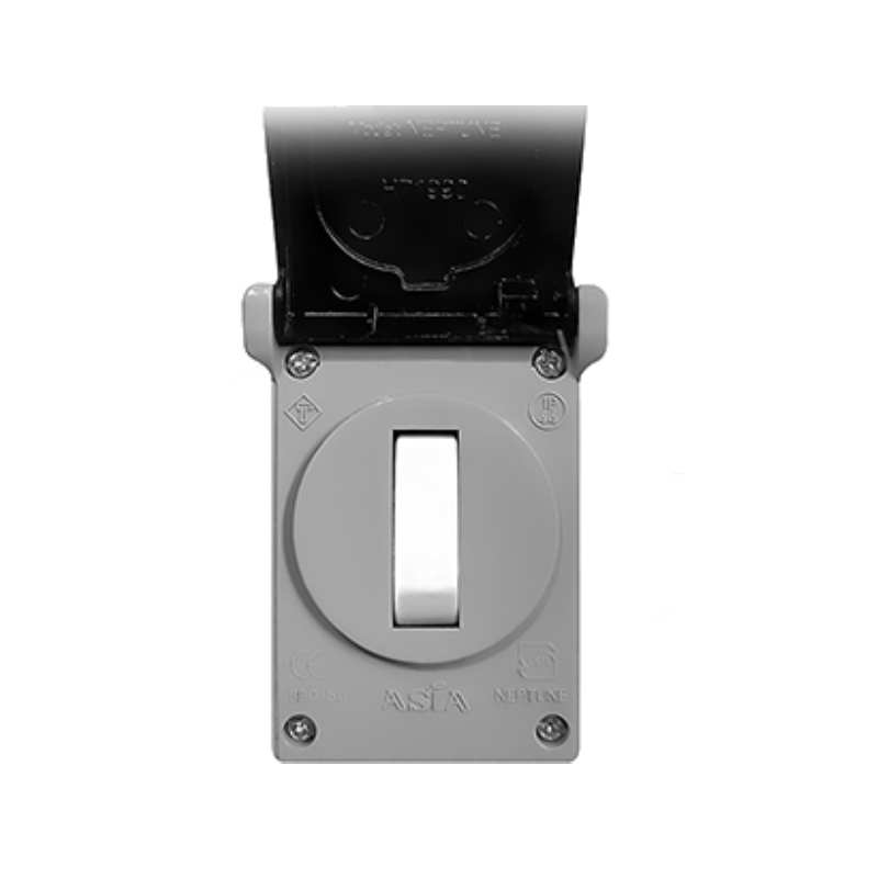 کلید تک پل روکار آسیا الکتریک مدل نپتون