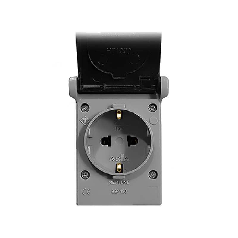 پریز برق روکار آسیا الکتریک مدل نپتون