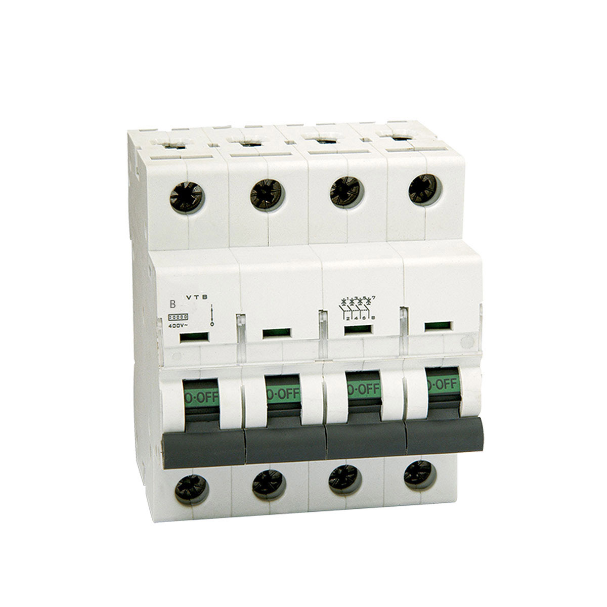 کلید مینیاتوری سه پل + نول 4 آمپر پارس فانال مدل B4-10K-PFN-3P+N