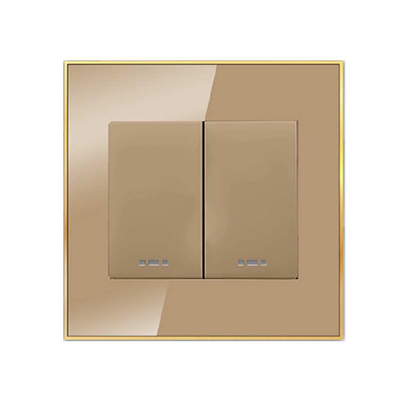 کلید دو پل آسیا الکتریک مدل نگین