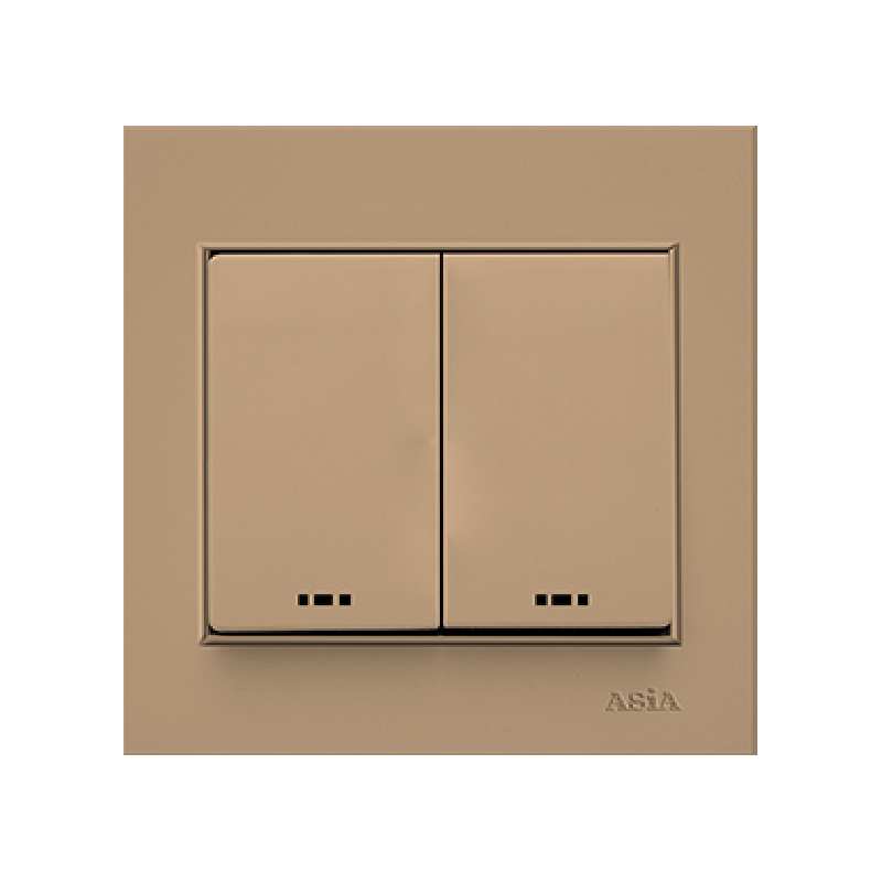 کلید دو پل آسیا الکتریک مدل اریک