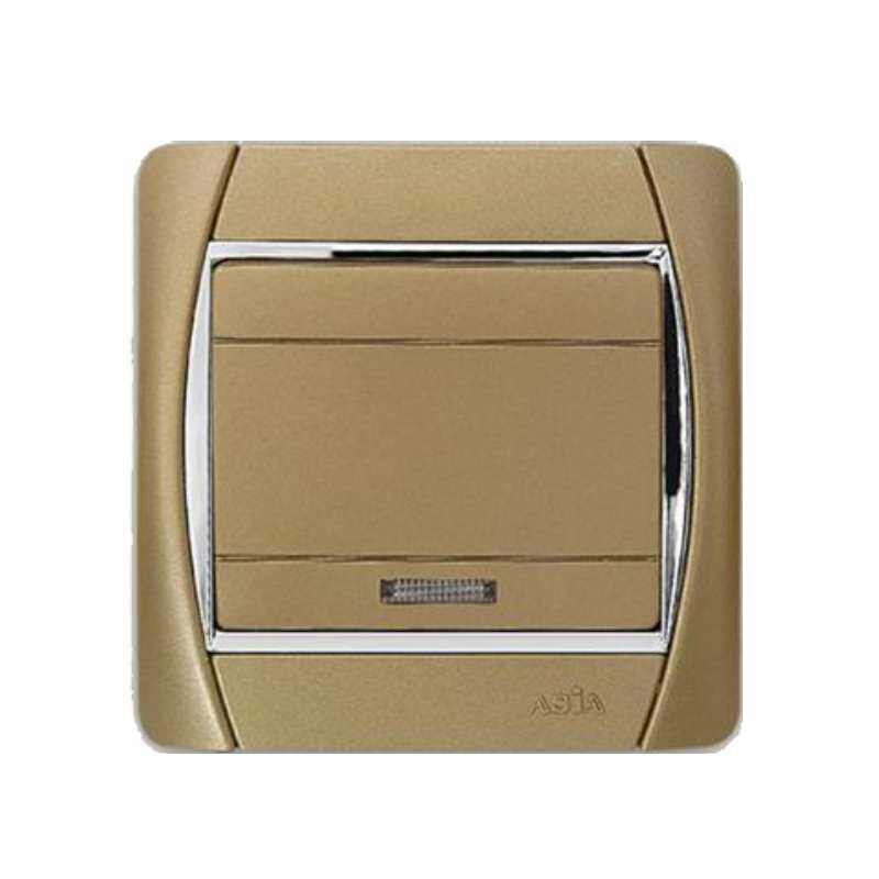 کلید تک پل آسیا الکتریک مدل سیلور