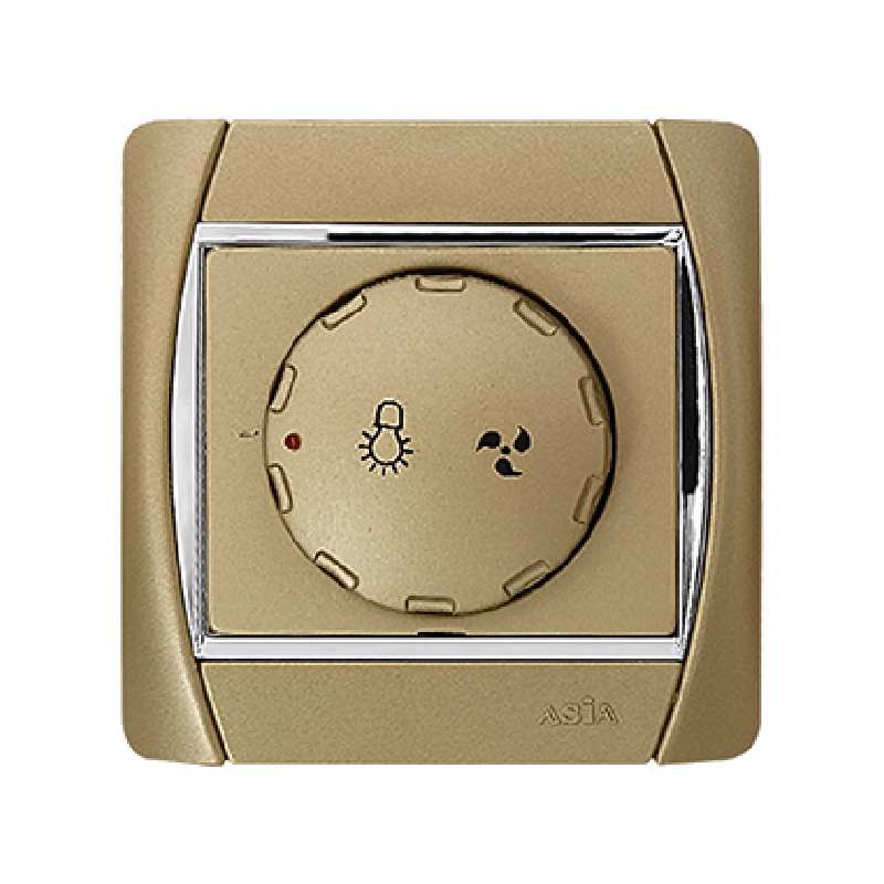 کلید دیمر فن آسیا الکتریک مدل سیلور