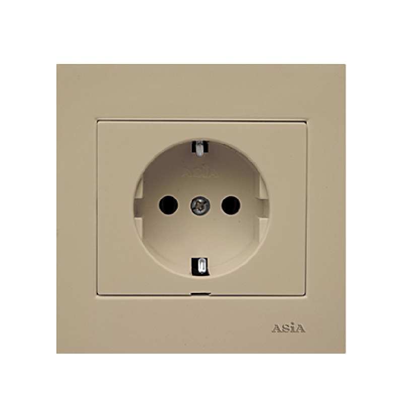 پریز ارت دار آسیا الکتریک مدل الماس