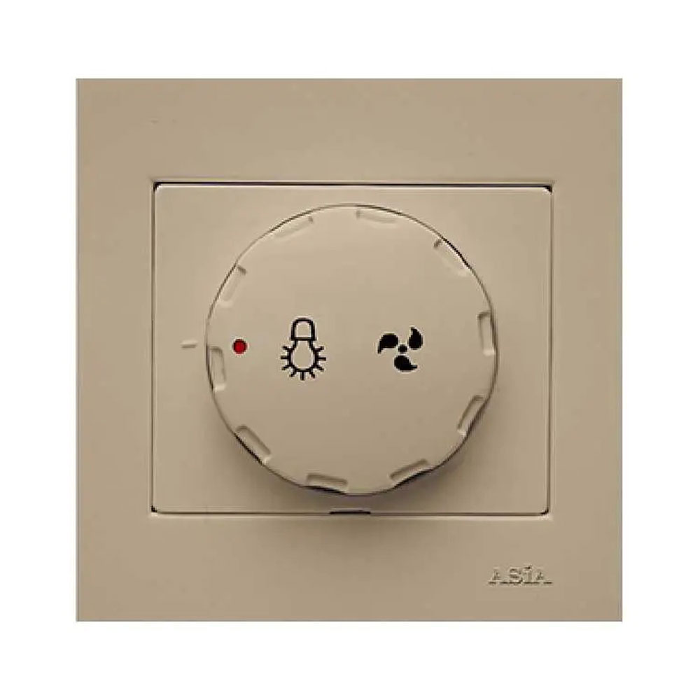 کلید دیمر روشنایی آسیا الکتریک مدل الماس